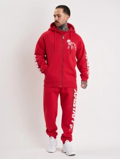 Amstaff Pánská Souprava Logo 2.0 Zip Hoodie Red/White